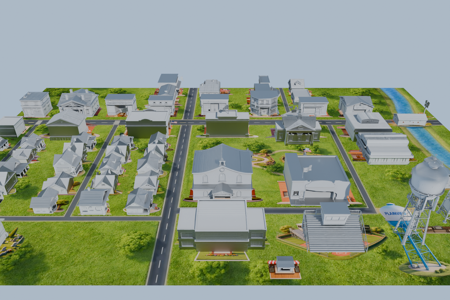 Plainview from the south